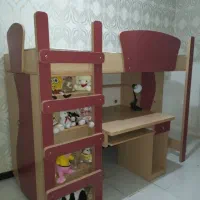 تخت دوطبقه کودک ونوجوان|تخت و سرویس خواب|فردیس, شهرک اسکویی|دیوار