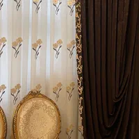 دو۲عدد دکور پرده محمل ترک طرح دار تکه ای۱،۵۰۰،۰۰۰|پرده، رانر، رومیزی|کرج, گوهردشت|دیوار