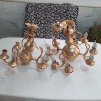 دو عدد لوستر اب طلا