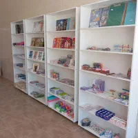 قفسه فروشگاهی چوبی|کتابخانه، شلف، قفسههای دیواری|خنجین, |دیوار