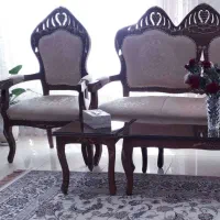 فروش مبل چوبی ۹ نفره ی تمیز|مبلمان خانگی و میز عسلی|اصفهان, مفتح|دیوار