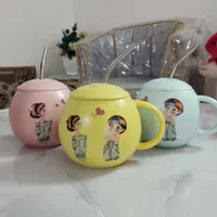 ماگ سردار همراه با نی سرامیکی خارجی اصل