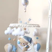 آویز تخت موزیکال نوزاد مناسب سیسمونی