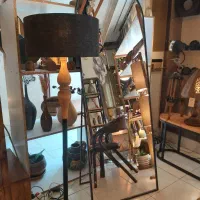 آینه قدی دور فلز رنگ کوره ای