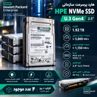 HPE 1.92TB NVMe SSD U.3 Gen4 اس اس دی اینترپرایز