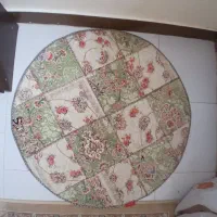 فرش گرد چهل تیکه نو
