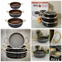 سرویس تابه FORJ چُدن 3سایزی قابلمه اصلی زنبوری