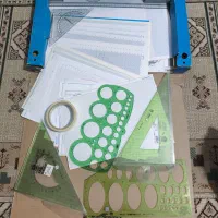 تخته رسم نقشه کشی با لوازم