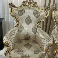 مبل سلطنتی ۹نفره|مبلمان خانگی و میز عسلی|قائم‌شهر, |دیوار