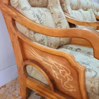 مبل ۱۰نفره منبت طاووس سالم و عالی|مبلمان خانگی و میز عسلی|شیراز, فرهنگ شهر|دیوار