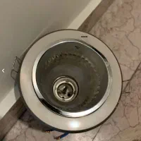 چراغ هالوژن استیل لامپ بزرگ و‌لامپ کوچک