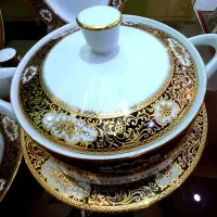 سرویس چینی ۱۲ نفره طلاکوب ژاپنی هورس جهیزیه|ظروف سرو و پذیرایی|تهران, تهرانسر شمالی|دیوار