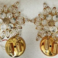 لوستر دیوار کوب طلایی