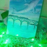 تابلو نقاشی ابر و وال ،خیالو دریا|تابلو، نقاشی، عکس|زاهدان, |دیوار