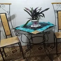 میز و صندلی آشپزخانه فرفوژه|میز و صندلی غذاخوری|خمینیشهر, |دیوار