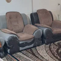 مبل راحتی قهوه ای