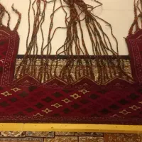 قالیچه دست بافت پشمی آویز ترکمنی