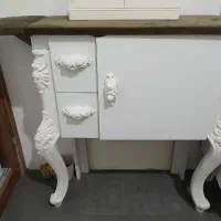 میزچرخ خیاطی درحدنو باپارچه مخمل