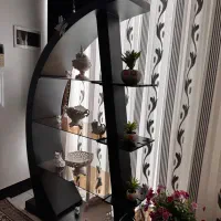 ویترین ۴ طبقه ای چوبی