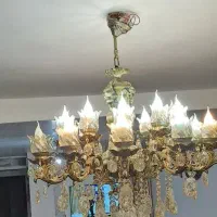 لوستر برنجی آنتیک