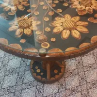 میز ناهار خوری با قطر ۹۰ با چهار صندلی