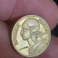 سکه ۵ سنتیم فرانسه ۱۹۷۷ کمیاب