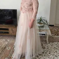 پیراهن مجلسی لباس شب مناسب برون نامزدی عقد سایز ۴۶