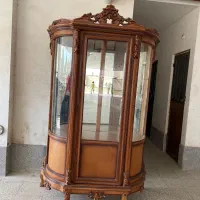 بوفه گنجه در حد نو تمام چوب|بوفه، ویترین، کنسول|مشهد, امیریه|دیوار