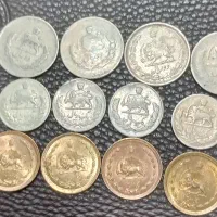 تعداد ۱۲عدد سکه پهلوی دوم