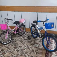 دوچرخه۱۶ صورتی و ۲۰ آبی سفید مناسب هدیه