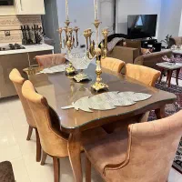 ناهارخوری شش نفره تمام چوب راش