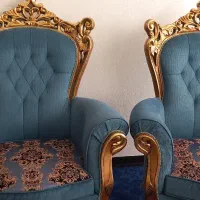 مبل سلطنتی رنگ آبی نوهس