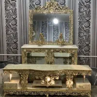 سمساری لوازم برنزی برنجی میز آینه برنز