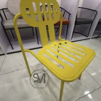 صندلی فلزی فضای باز کافه فست فود بیکن سوخاری|کافی‌شاپ و رستوران|باقرشهر, |دیوار