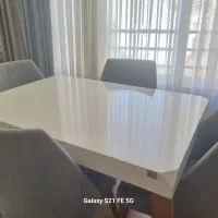 میز نهار خوری چهار نفره در حد نو|میز و صندلی غذاخوری|رشت, دیلمان|دیوار