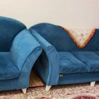 مبل هفت نفره رنگ آبی|مبلمان خانگی و میز عسلی|ری, جوانمرد قصاب|دیوار