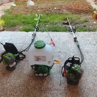 هرس باغ با دستگاه علف زن