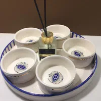 مزه خوری ۶ تکه طرح چشم|ظروف سرو و پذیرایی|اصفهان, خواجو|دیوار