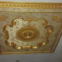 کتیبه سقفی وسط هال و راوی بیخ دیوار سقف