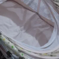 گهواره فلزی نوزاد در حد نو|تخت و صندلی بچه|جیرفت, |دیوار