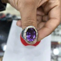 انگشتر آماتیس اصلی معدنی دست ساز|جواهرات|شیراز, هفت تنان|دیوار