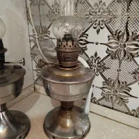 دو عدد چراغ گرد سوز برنجی قدیمی مناسب شب یلدا|کلکسیون اشیاء عتیقه|مشهد, کارمندان دوم|دیوار