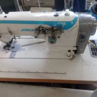 چرخ خیاطی سه سوزن سه قلاب جک غلطک دار تمیز