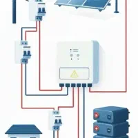 برق خورشیدی ۲۴ ساعته، پکیج اینورتر و باطری