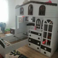 سرویس خواب کلبه ای دو طبقه|تخت و سرویس خواب|ایلام, |دیوار