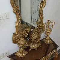 آینه شمعدان فلزی طرح برنز