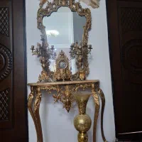 اینه کنسول شمعدان و گلدان|بوفه، ویترین، کنسول|نقده, |دیوار