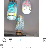 لوستر ۶حباب و۹ شعله همراه حباب یدک ولوستر ۳ساخه|لوستر و چراغ آویز|تهران, مدائن|دیوار