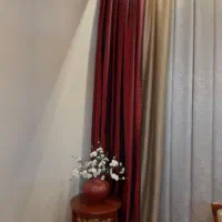 پرده پذیرایی.  شسته نشده|پرده، رانر، رومیزی|تهران, نیروی هوایی (پیروزی)|دیوار