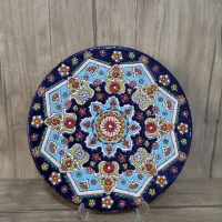 دیوار کوب و بشقاب میناکاری ۲|صنایع دستی و سایر لوازم تزئینی|اصفهان, هزارجریب|دیوار